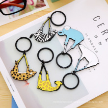 Wholesale Creative Personality Acrylic Animal Keychain Cartoon Ornaments Promotional Gift